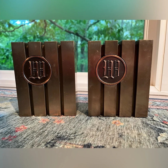 Vintage Other - Vintage MCM Monogram “W” Book Ends